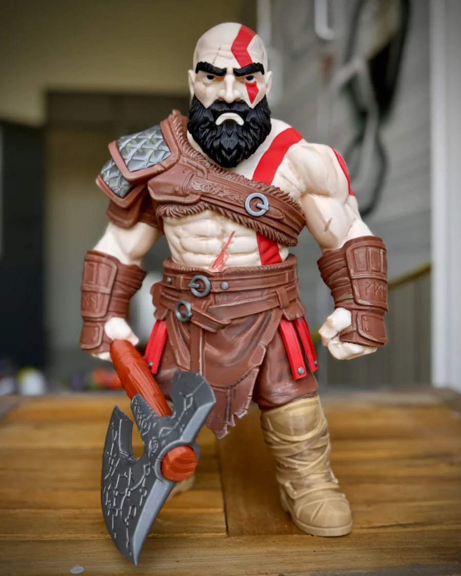 Kratos 3D printed collectible