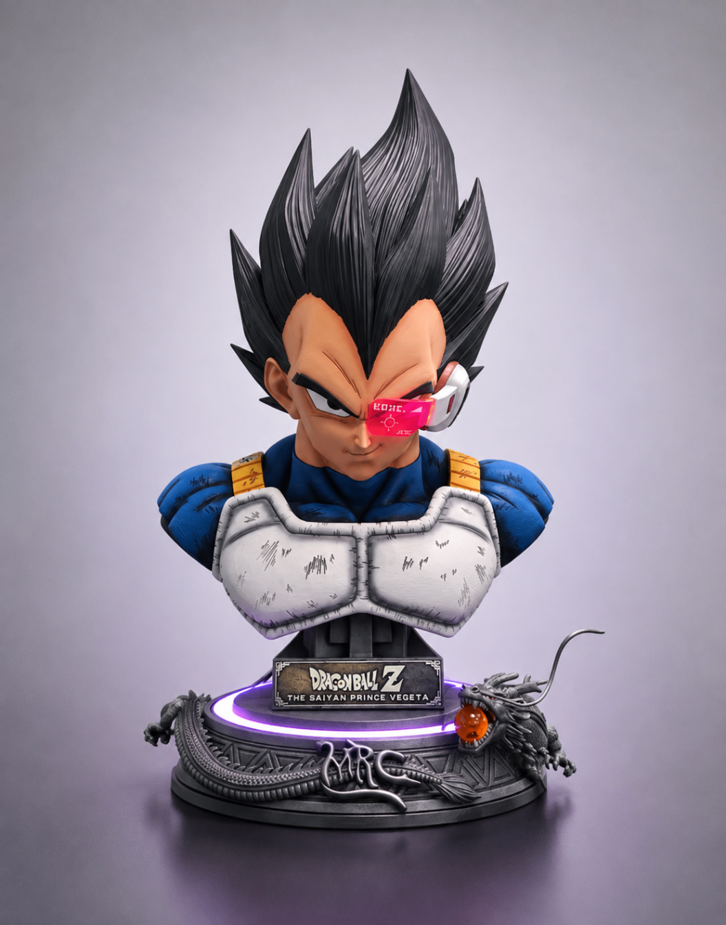 Saiyan Prince (Scouter) Bust 3D printed collectible