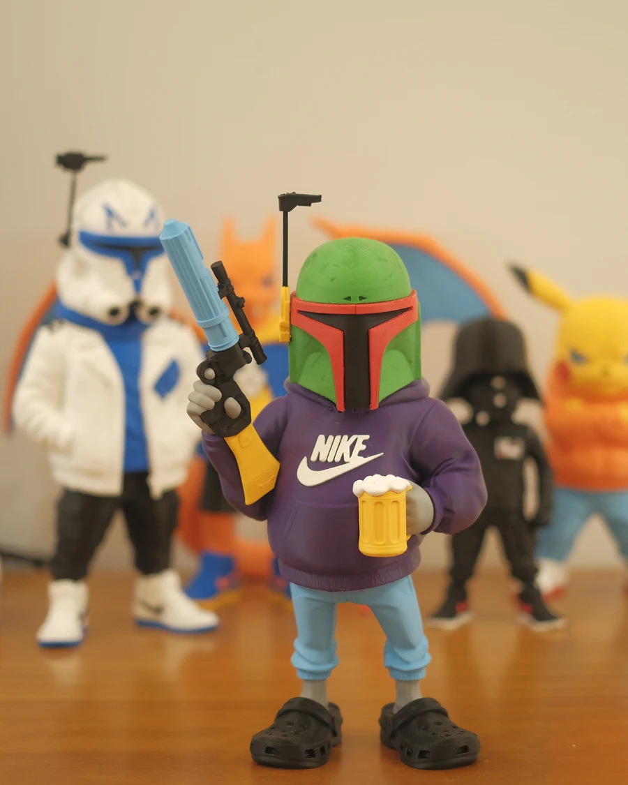 Boba Fett Urban Vibes 3D printed collectible