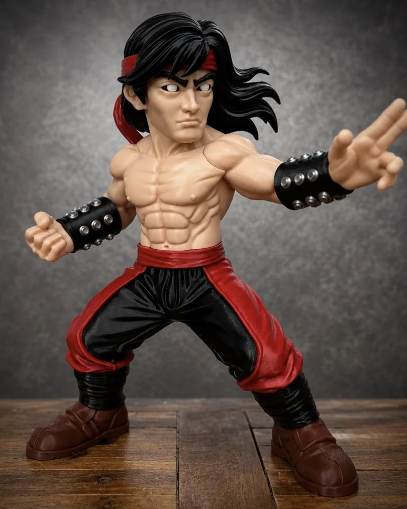 Liu Kang Mortal Kombat 3D printed collectible