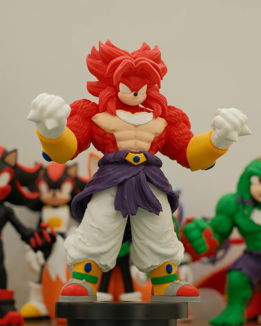 Knuckles x Broly 3D printed collectible