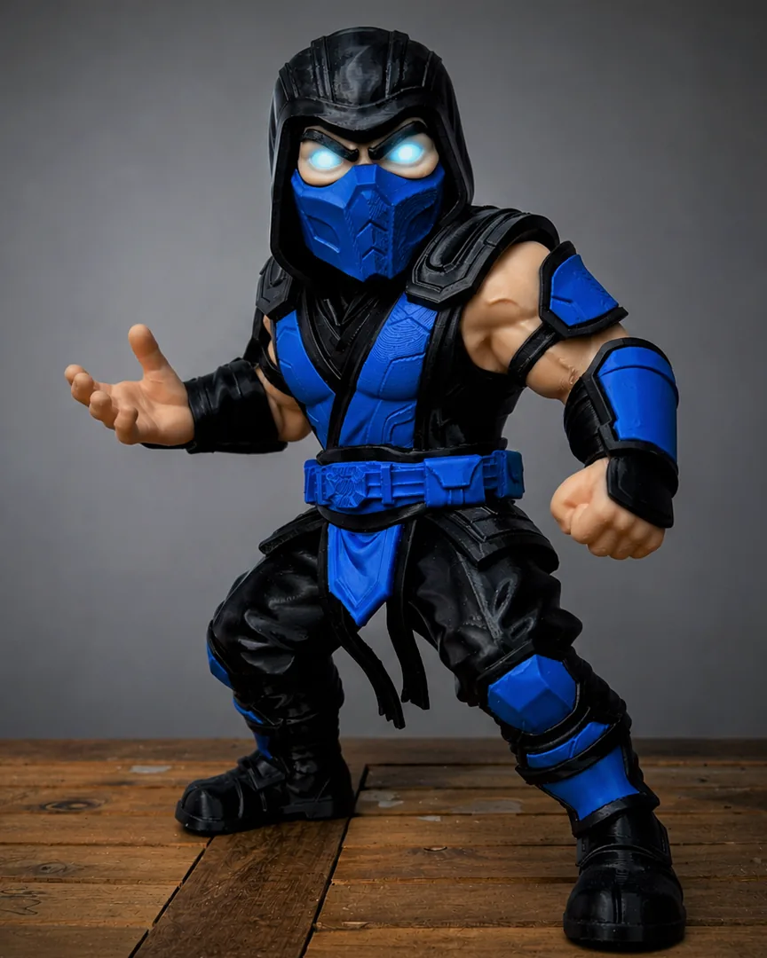 Sub Zero Mortal Kombat 3D printed collectible