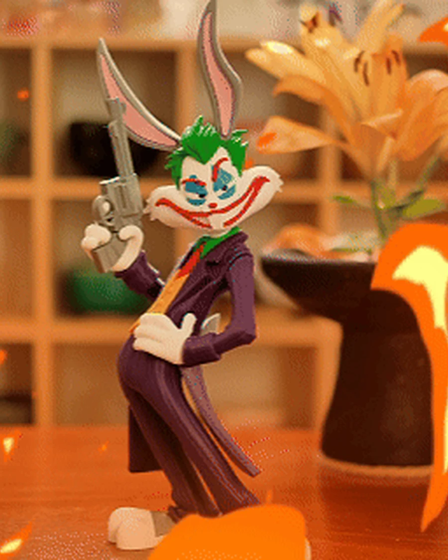 Bugs Bunny X Joker 3D printed collectible