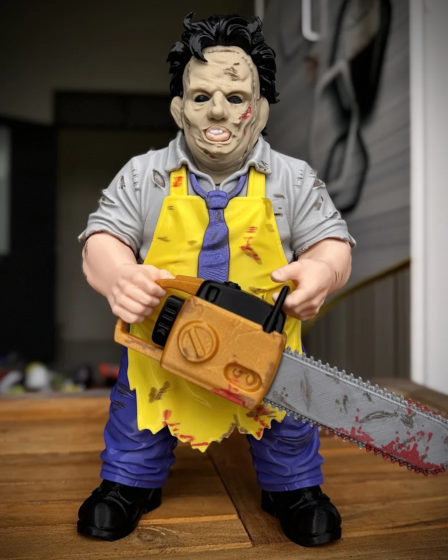Leatherface 3D printed collectible