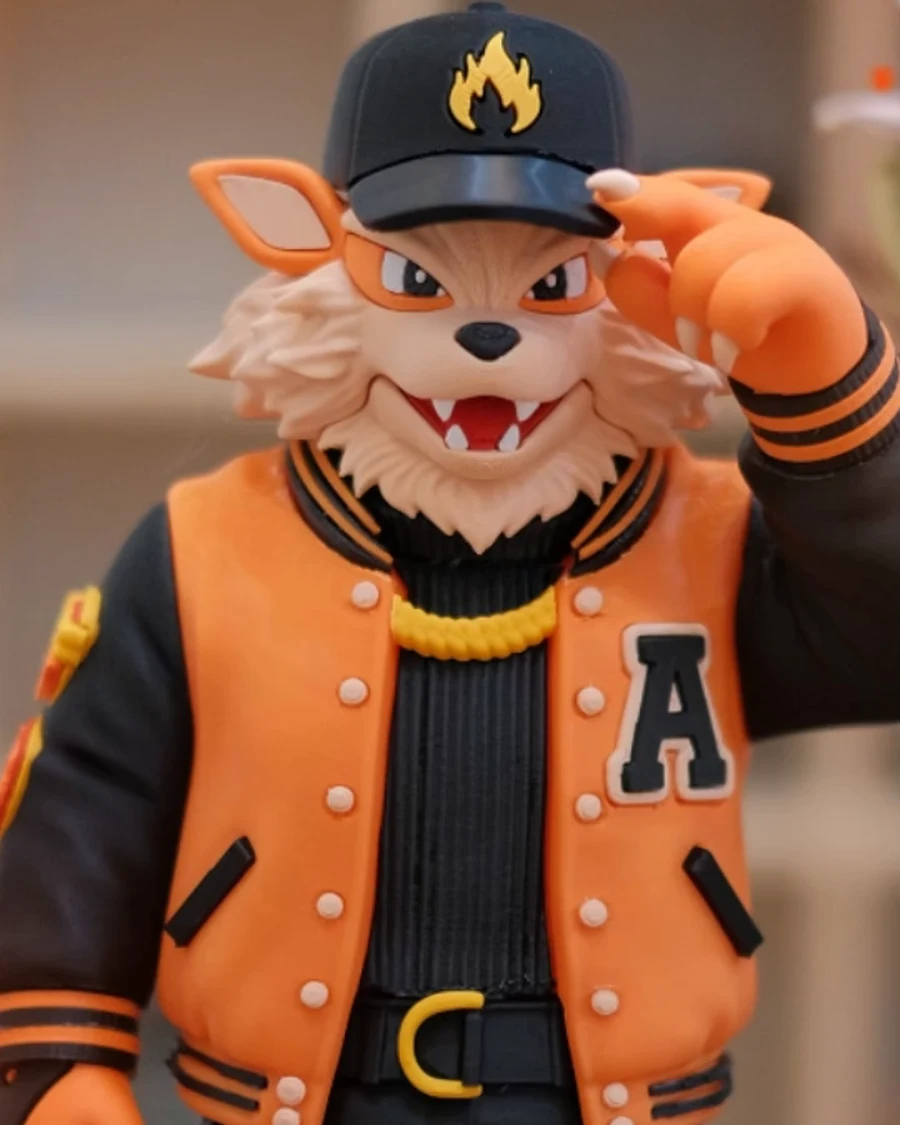 Arcanine Pokémon Urban Vibes 3D printed collectible