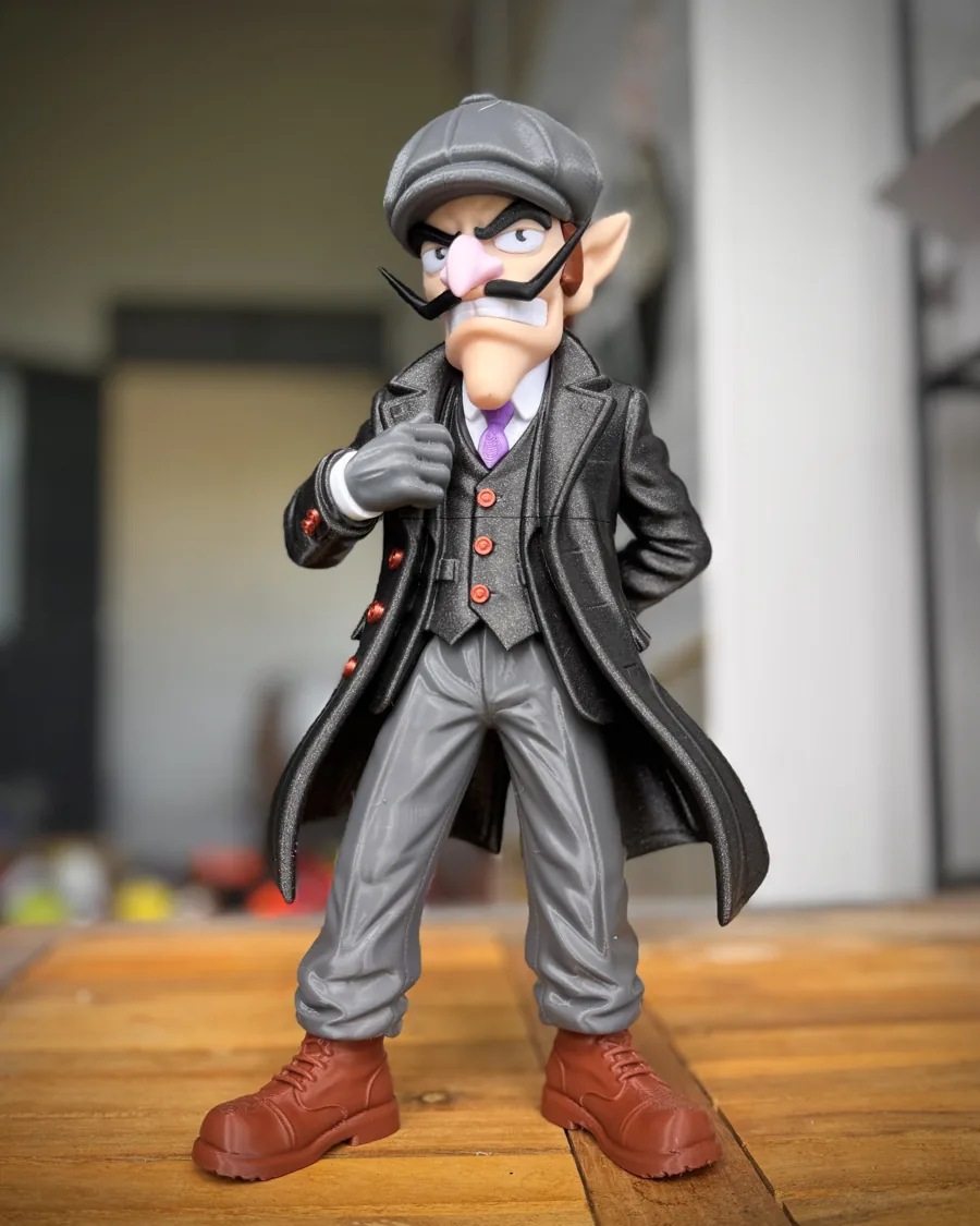 Waluigi Peaky Blinders Urban Vibes 3D printed collectible