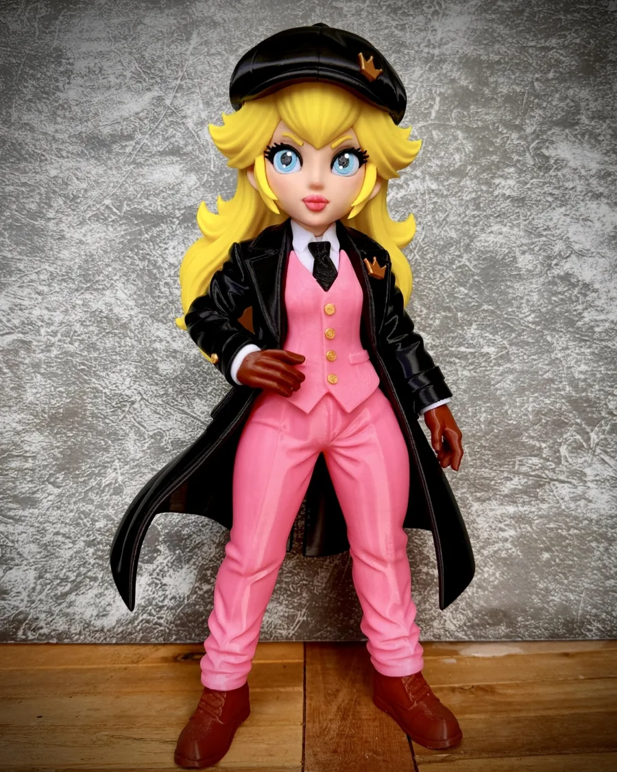 Princess Peach Peaky Blinders Urban Vibes 3D printed collectible