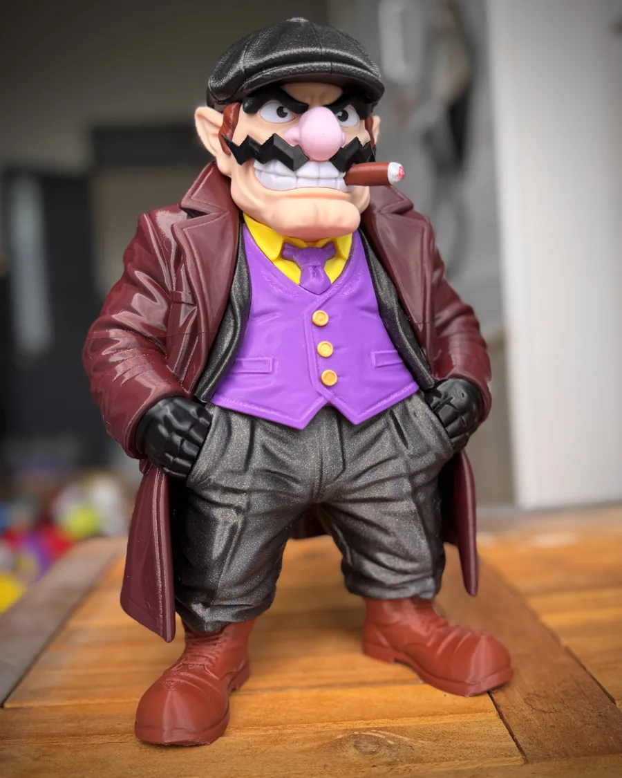 Wario Peaky Blinders Urban Vibes 3D printed collectible